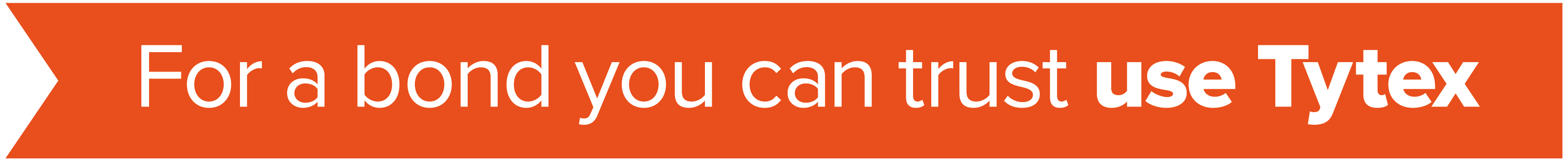 For a bond you can trust